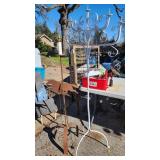 large wrought iron candelabra just over 5 ft t