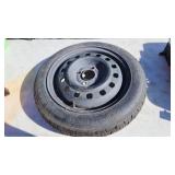 spare donut tire t125/80d15 95mi tubeless with