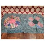 2 large early to mid 1900s church quilting group