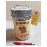 Metal decorative canister with lid 8.5x5