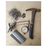 Irwin hammer, Sears clamp-on file-n-guide,