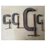 Asst c clamps, 2.5" - 8"