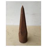 Heavy iron spear tip 9.75 x 2.5