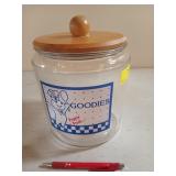 Pillsbury doughboy glass cookie jar 8 x 7.5