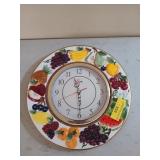 Fruity wall clock, 13 in