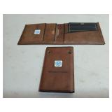 Amity Black Angus leather wallet and key holder,