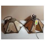 2 hanging light fixtures 16" maybe can make one