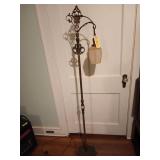 Cast & brass antique floor lamp 63"