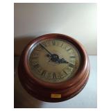 Beautiful wooden table clock with understorage
