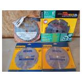 2 ct 6.5" & 7.25" saw blades