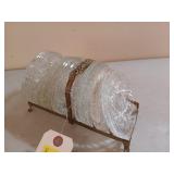 18 ct glass coaster set