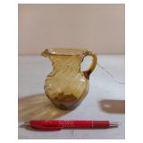 Small glass pitcher 4" tall