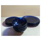 18 Pc cobalt blue dishes