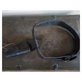 Leather holster rig for .22 size 32-34