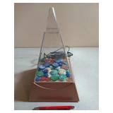 Plastic pyramid rock fountain 13 x 7.75 works