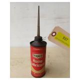 Texaco home lubricant oil can