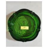 Heavy glass ashtray 10" diameter