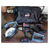 Craftsman 19.2 volt drill, circular saw, saw zall,