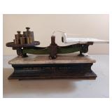 W&T Avery Ltd. antique balance scale with weights