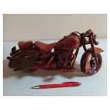 Awesome wooden motorcycle decor 6x13
