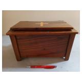 Handmade wood jewelry box 7x12x6.5