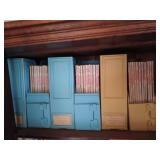 2 shelves of asst popular mechanics magazines