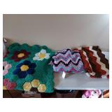 Three beautiful afghans