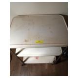 Three-tier metal microwave cart, 32x17x24 in