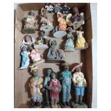 Flat of rosin black Americana figurines