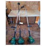 3 Weed Eater string trimmers, all have compression