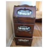 Three tier bread box, need some work, 37x16x12in