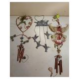 3 asst wind chimes