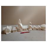 8 pcs homemade village buildings