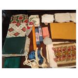 Asst Christmas/other tablecloths, asst