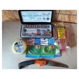 Sockets, extension, string trimmer line, fuel