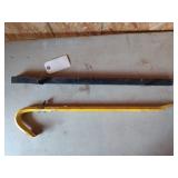 24" crow bar, magnetic strip