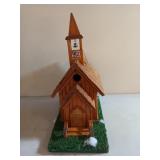 Neat handmade church birdhouse 21x19x9.5