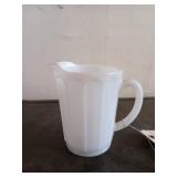 Hazel Atlas milk glass pitcher 5.5"