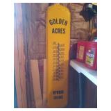Golden acres hybrid seed thermometer 36x8