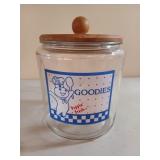 Pillsbury doughboy glass cookie jar 8 x 7.5