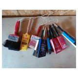 10 asst paint brushes, most new