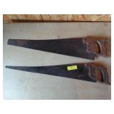 2 hand saws 28" - 30"