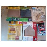 Asst sandpaper, steel wool