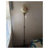Floor lamp w/ gone with the wind globe 65"