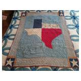 Texas handmade lap quilt 56x45