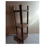 Wooden 3 tier heart shelf 32 x 12