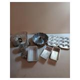 Container of various baking supplies