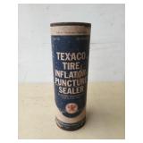 Texaco tire inflator puncture sealer can