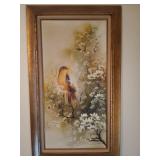 Framed oil on canvas by Wills 44 x 26