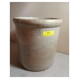 No. 5 crock, has many wear cracks